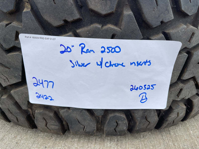 20" Dodge Ram 2500 3500 OEM 2477 CHROME wheels rims tires 35" Texas Truck Tire
