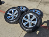 20" Dodge Ram 1500 OEM Laramie wheels rims 2681 tires HANKOOK DYNAPRO A/T2 Texas Truck Tire