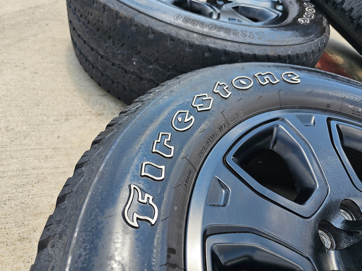 20" Dodge Ram 2500 3500 OEM 2477 black wheels rims tires Texas Truck Tire