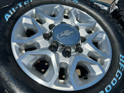 18" Chevy Silverado Trail Boss 2500 3500 OEM 5959 wheels rims NEW BFG KO3 A/T Texas Truck Tire