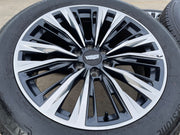 22" Cadillac Escalade V V600 Platinum OEM wheels rims 2023 2024 2025 2026 NEW Texas Truck Tire