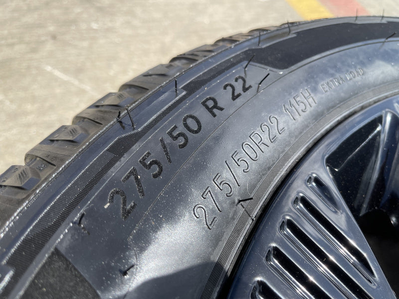 22" Lincoln Navigator OEM 10665 rims wheels BLACK LABEL 2025 2026 MICHELIN Texas Truck Tire
