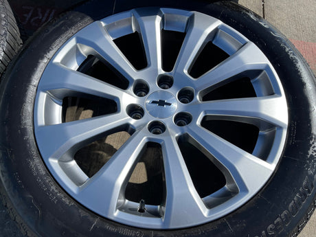 22" Chevy Silverado High Country OEM 5922 wheels rims Tahoe 2024 2025 2026 Texas Truck Tire