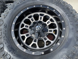 18" 18x9 Fuel Crush D561 Jeep Wrangler wheels rims 5x114.3 5x4.5 5x5 5x127 35" Texas Truck Tire