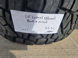 20x10 20" Lethal Off-Road Chevy Silverado Ford F-150 RAM wheels rims 6x139 6x135 Texas Truck Tire