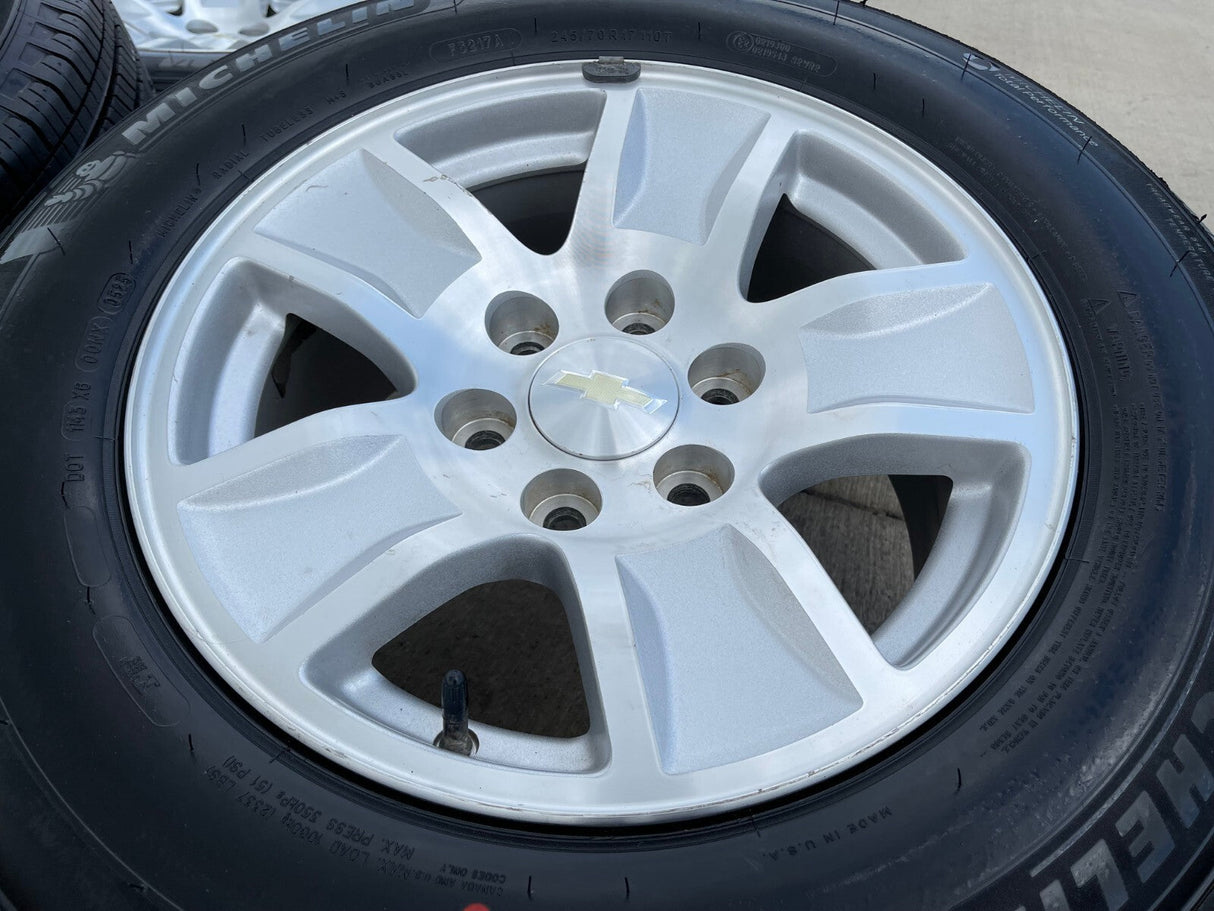 17" Chevy Silverado 1500 Tahoe Sierra OEM 5657 wheels rims MICHELIN NEW Texas Truck Tire