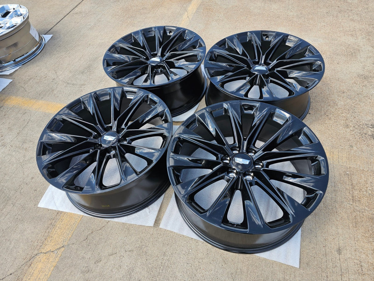 24" Cadillac Escalade V OEM ONYX wheels rims 2023 2024 2025 2026 2027 NEW Texas Truck Tire