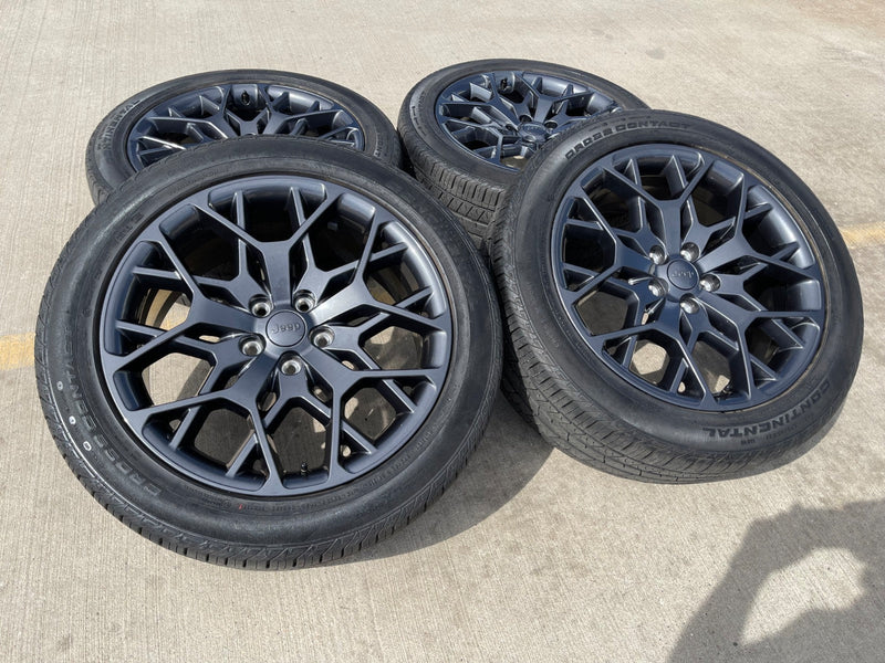 21" Jeep Grand Cherokee L OEM wheels rims 9291 Durango tires CONTINENTAL Texas Truck Tire