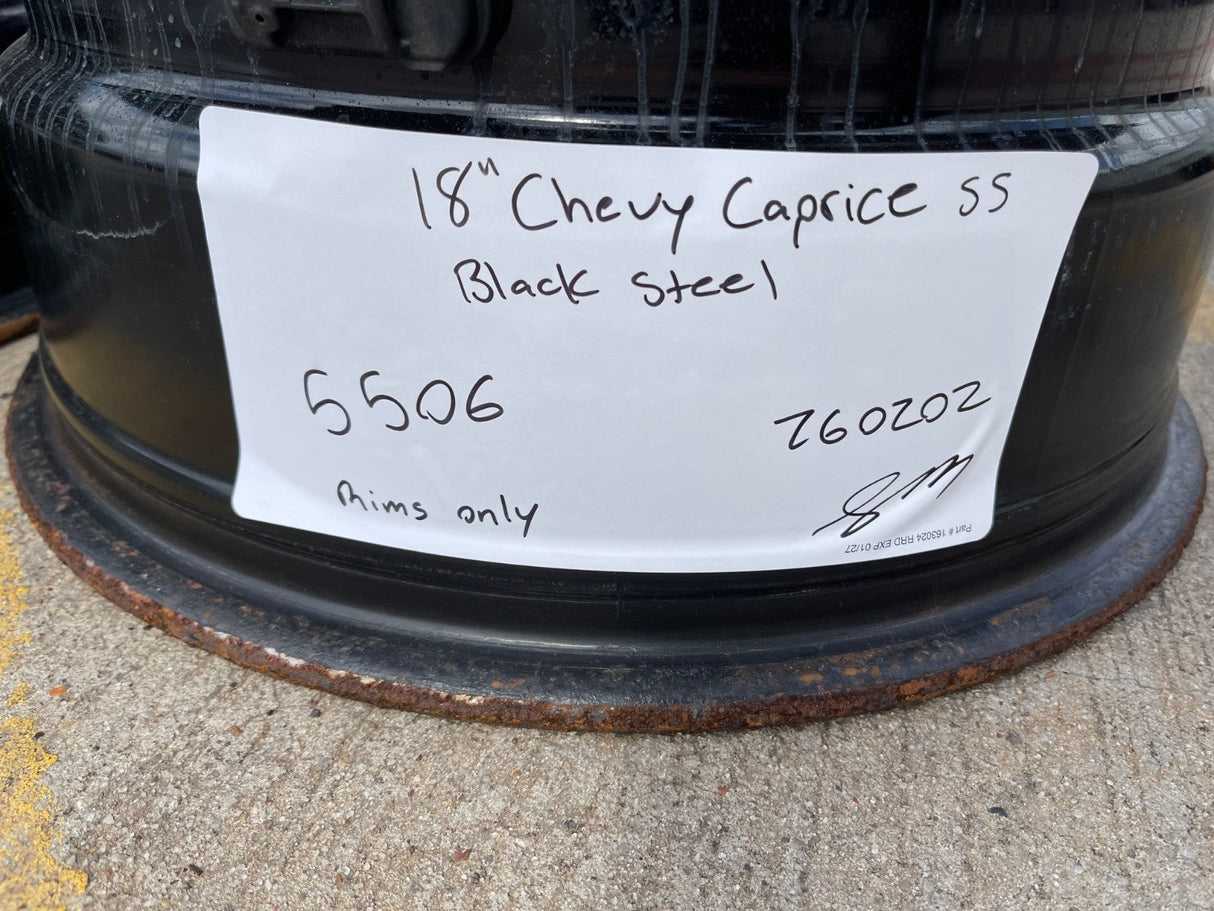 18" Chevy Caprice SS OEM 5506 wheels rims 2011 2012 2013 2014 2015 2016 2017 Texas Truck Tire