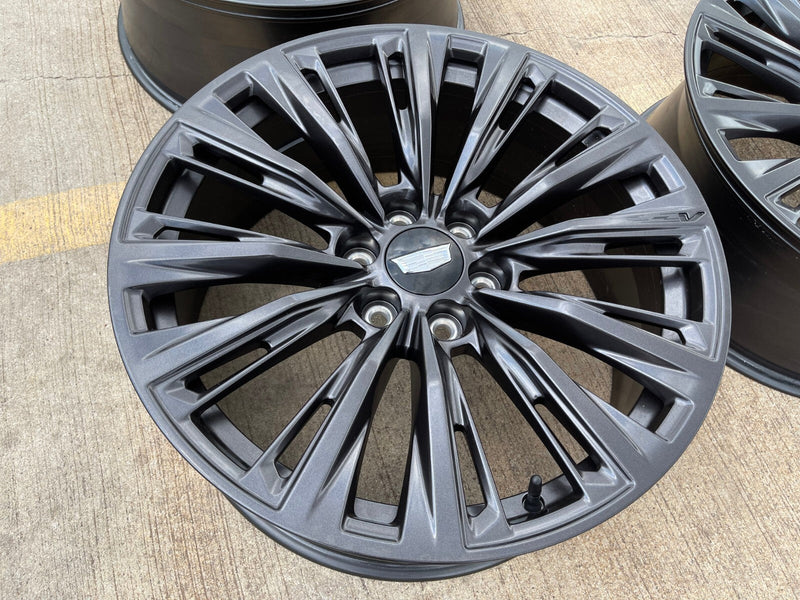 22" Cadillac Escalade V V600 Platinum OEM ORIGINAL wheel rim 2023 2024 2025 NEW Texas Truck Tire