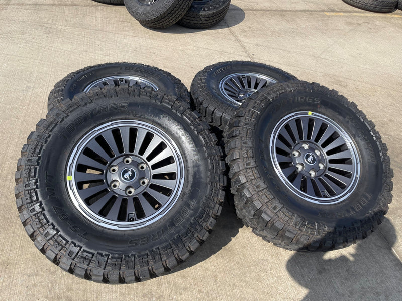17" Ford Bronco HERITAGE Edition wheels rims 2024 2025 2026 tires 35" Texas Truck Tire