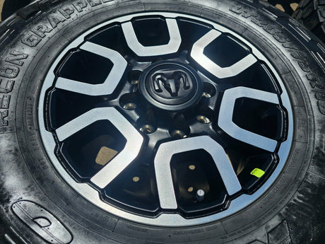 18" Ram 2500 3500 LARAMIE OEM wheels rims 2694 tires 35" NITRO Texas Truck Tire