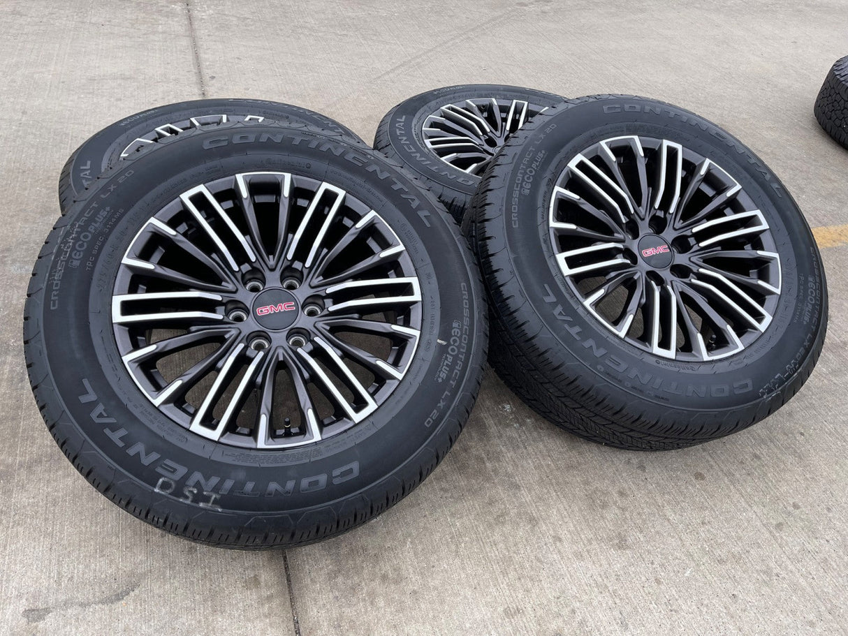 20" GMC Sierra Yukon Chevy Silverado OEM wheels rims 2024 2025 2026 NEW Texas Truck Tire