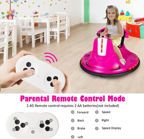 Remote Control Electric Bumper Car for Kids - Battery Powered Ride-On Vehicle