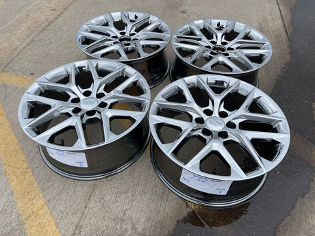 22" GMC Yukon Sierra DENALI OEM 14078 wheels rims CHROME 2025 2026 DISCOUNTED Texas Truck Tire