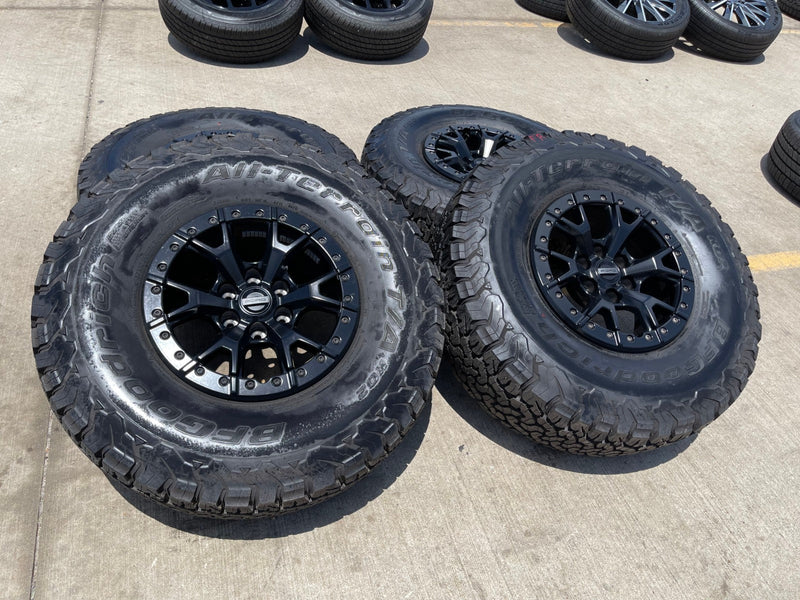 17" Ford F-150 Raptor R OEM BEADLOCK 10460 rims wheels 37" tires BFG Texas Truck Tire