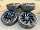 22" Lincoln Navigator OEM 10665 rims wheels BLACK LABEL 2025 2026 MICHELIN NEW Texas Truck Tire