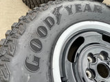 17" Ford Bronco HERITAGE Edition wheels rims white GOODYEAR 35" DISCOUNTED Texas Truck Tire