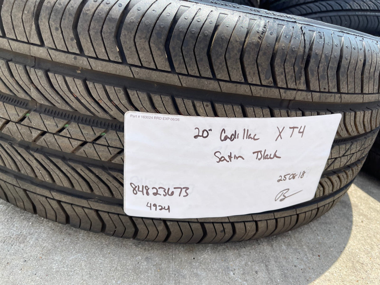 20" Cadillac XT4 OEM black wheels rims tires 2023 2024 2025 2026 NEW Texas Truck Tire