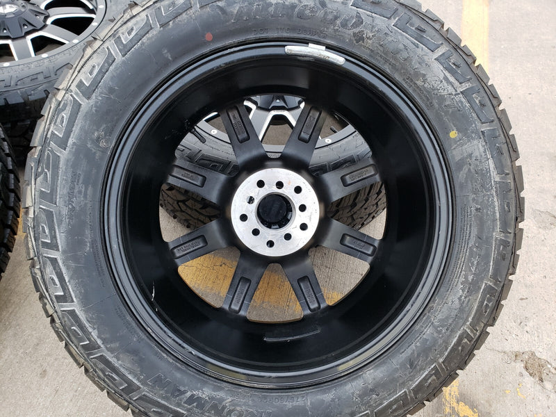 20x9 Fuel Jeep Maverick Wrangler Gladitor wheels rims 33" tires 5x127 5x112 Texas Truck Tire