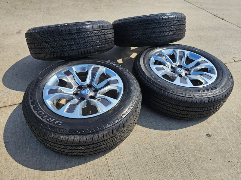 20" Dodge Ram 1500 OEM Laramie Long Horn 2678 2682 wheels rims 2024 2025 NEW Texas Truck Tire