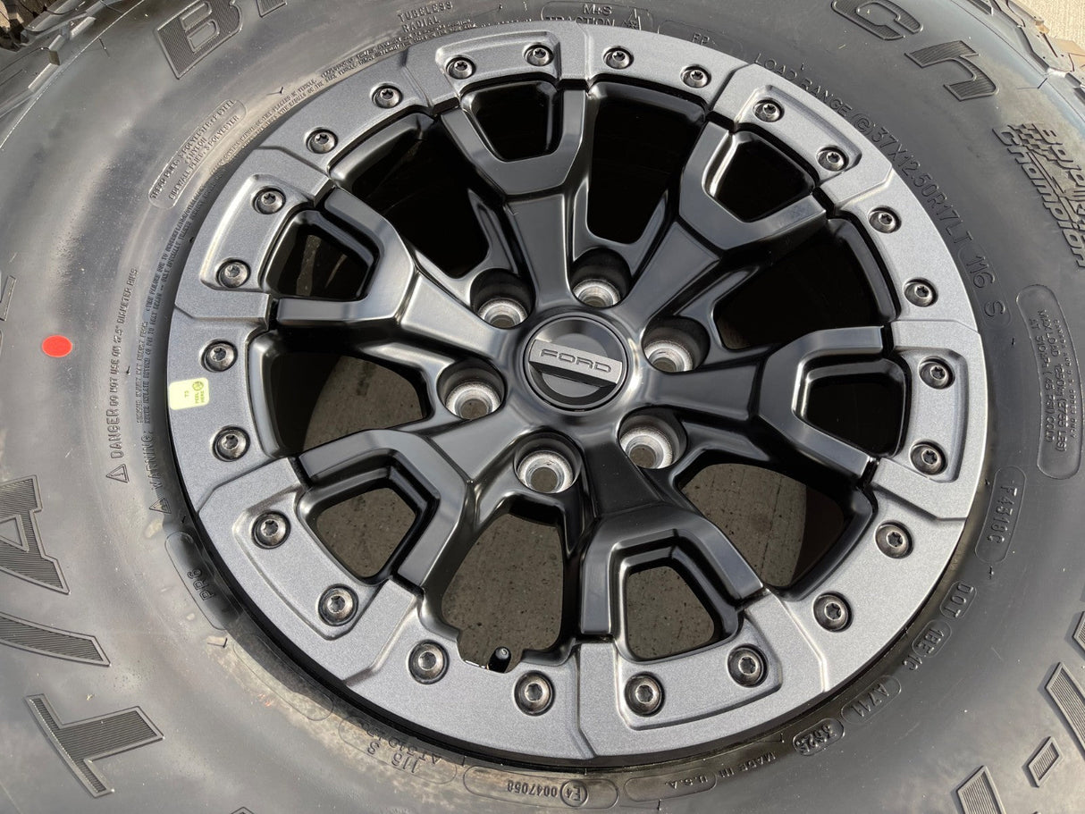 17" Ford F-150 Raptor Bronco R OEM BEADLOCK 51222 rims wheels 2025 2026 NEW 37" Texas Truck Tire