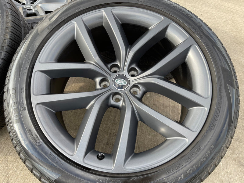 22" Land Rover DEFENDER OEM wheels rims 72385 Range tires GRAY 2023 2024 2025 Texas Truck Tire