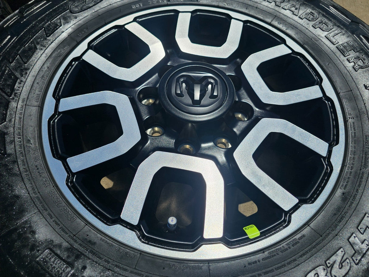 18" Ram 2500 3500 LARAMIE OEM wheels rims 2694 tires 35" NITRO Texas Truck Tire