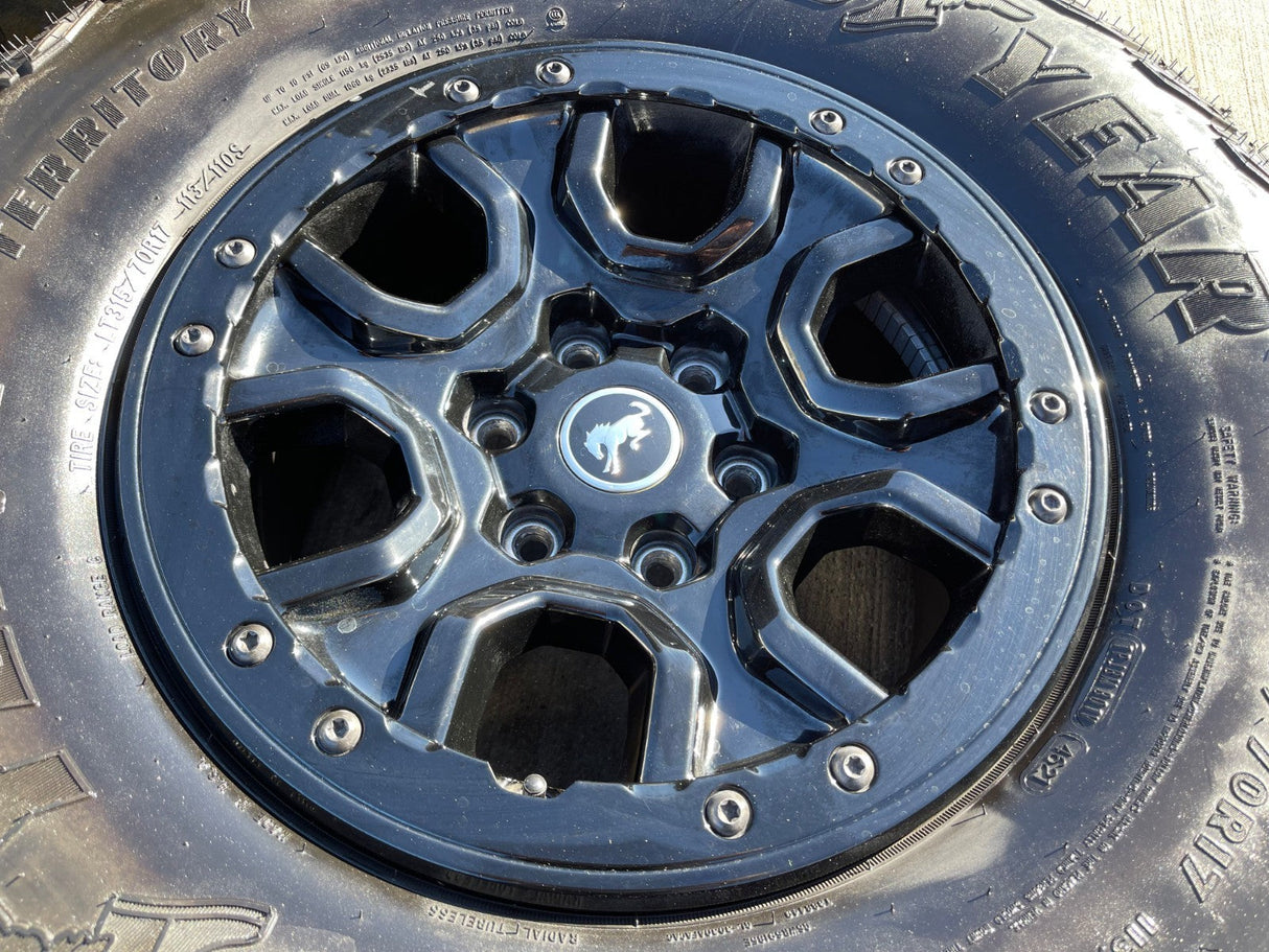 17" Ford Bronco SASQUATCH wheels rims BEADLOCK 10388 Ranger GOODYEAR M/T Texas Truck Tire