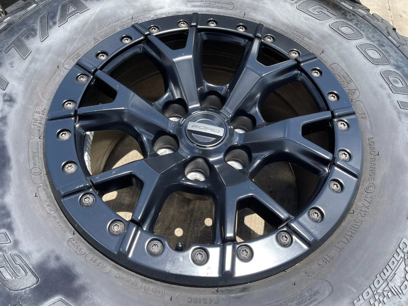 17" Ford F-150 Raptor R OEM BEADLOCK 10460 rims wheels 37" tires BFG Texas Truck Tire