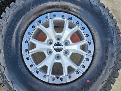 17" Ford F-150 Raptor R OEM Replica BEADLOCK 10460 rims wheels 35" tires BFG NEW Texas Truck Tire