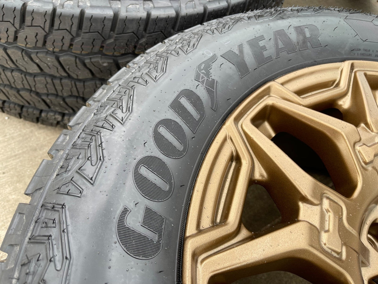22" Hummer EV HEV 2500 OEM 8x165 14094 wheels rims 2024 2025 2026 NEW GOODYEAR Texas Truck Tire