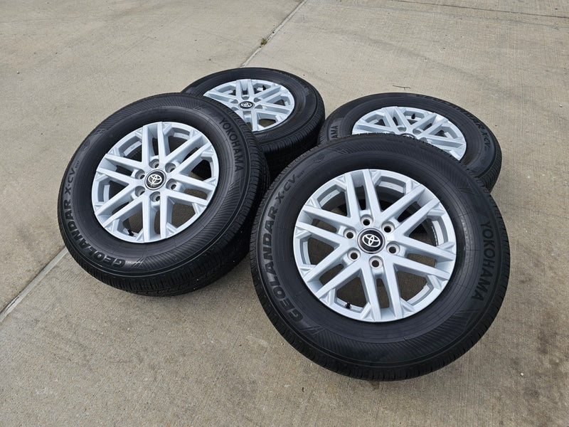 18" Toyota Tundra Sequoia OEM wheels rims 75281 LX600 2024 2025 2026 YOKOHAMA Texas Truck Tire
