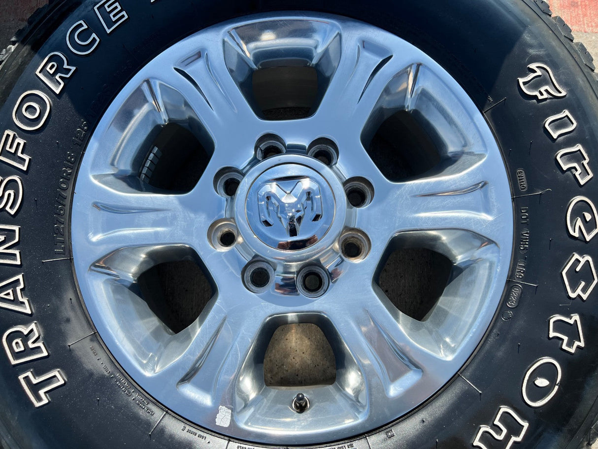 18" Ram 2500 3500 Laramie Power Wagon OEM wheels rims 2692 FIRESTONE A/T Texas Truck Tire