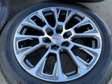 22" GMC Yukon Sierra DENALI OEM wheels rims Tahoe BRIDGESTONE 2024 2025 2026 NEW Texas Truck Tire