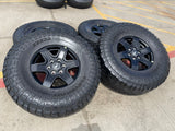 17" Ford Bronco wheels rims 95292 10383 SASQUATCH Ranger tires KENDA 37" Texas Truck Tire