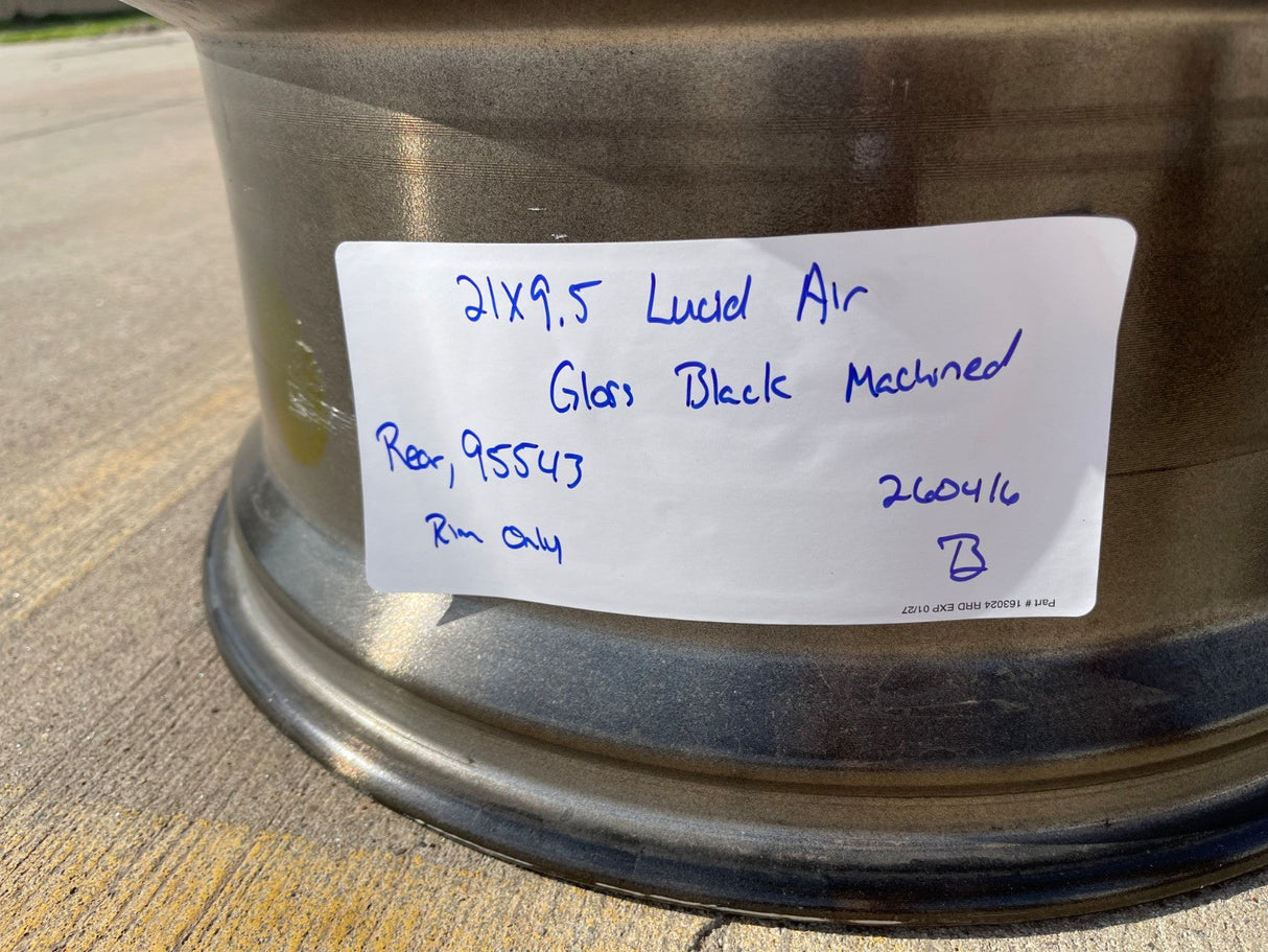 21" 21x9.5 Lucid Air OEM 95543 wheel rim 5x120 2023 2024 2025 2026 2027 REAR Texas Truck Tire