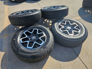 18" Ford Ranger Bronco wheels rims tires black 95213 tires 2023 2024 2025 NEW Texas Truck Tire