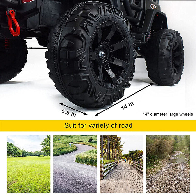 12V Electric Ride-On Truck for Kids with Remote Control - 48.4 Battery-Powered Wheels