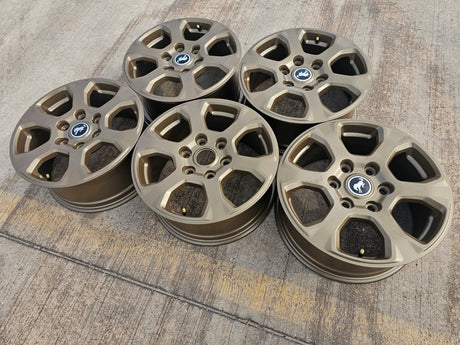 (5) 17" Ford Bronco wheels rims 10384 OEM Ranger BRONZE 2023 2024 2025 2026 NEW Texas Truck Tire