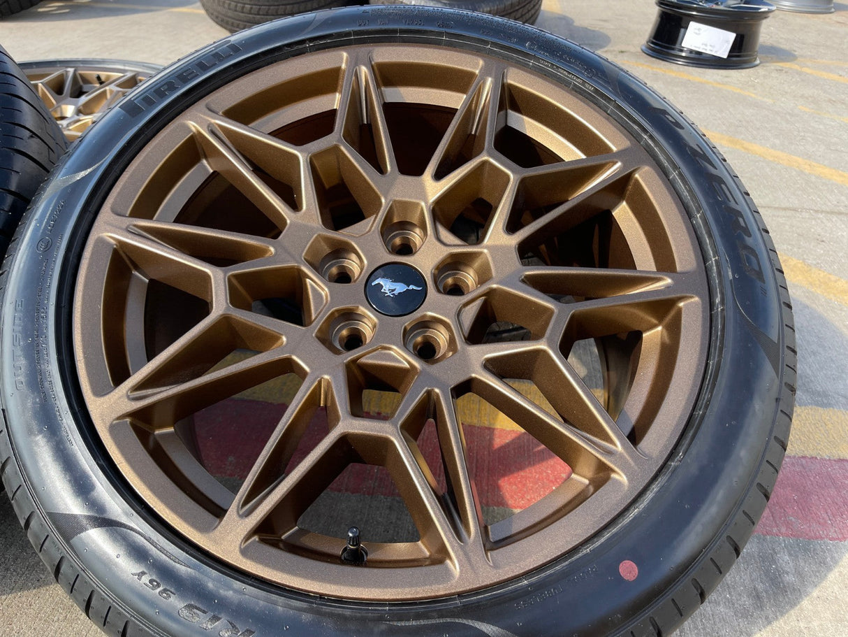 19" Ford Mustang GT Track Pack OEM 10600 10603 Bronze wheels rims 2025 2026 NEW Texas Truck Tire