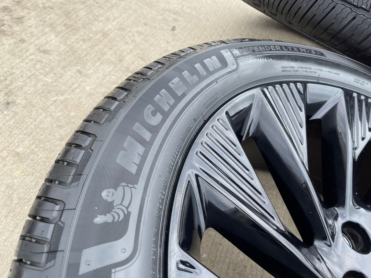 22" Lincoln Navigator OEM 10665 rims wheels BLACK LABEL 2025 2026 MICHELIN NEW Texas Truck Tire