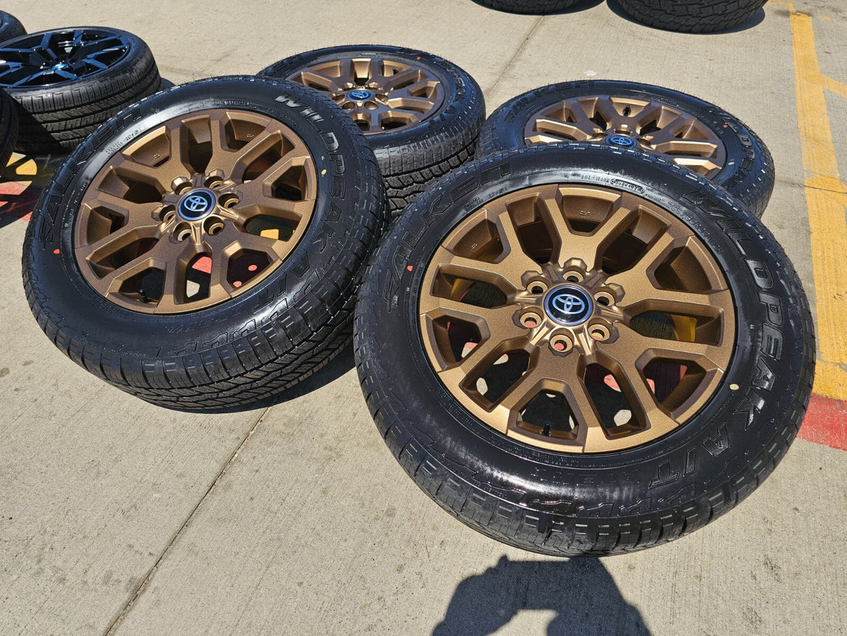 20" Toyota Tundra TSS TRD OEM wheels rims 95359 Sequoia bronze 2025 2026 NEW Texas Truck Tire