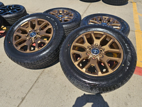 20" Toyota Tundra TSS TRD OEM wheels rims 95359 Sequoia bronze 2025 2026 NEW Texas Truck Tire