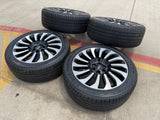 22" Lincoln Navigator OEM rims wheels 10499 95383 Black Label 2024 2025 2026 Texas Truck Tire