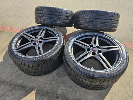 19" + 20" Chevy Corvette Z06 C8 OEM FORGED 94027 94028 wheels rims 2024 2026 NEW Texas Truck Tire