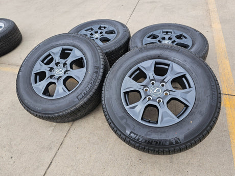 18" Lexus GX550 OEM 10544 wheels rims Land Cruiser Tundra Sequoia NEW MICHELIN Texas Truck Tire