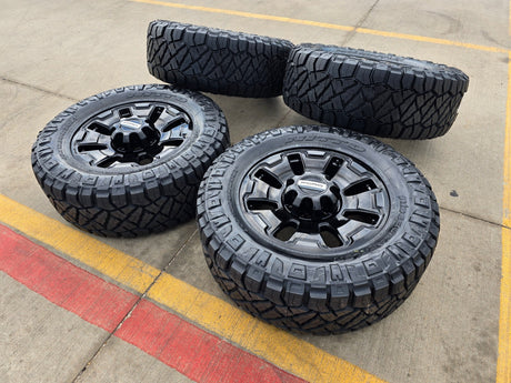 20" Ford F-250 F-350 OEM Limited Tremor 10487 wheels rims 2025 2026 NEW 35" Texas Truck Tire