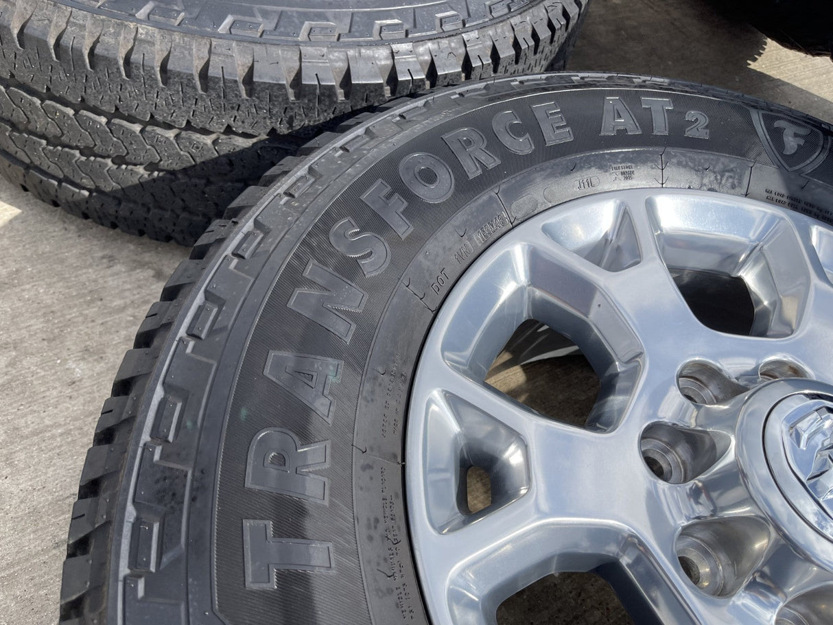 18" Ram 2500 3500 Laramie Power Wagon OEM wheels rims 2693 tires FIRESTONE A/T2 Texas Truck Tire