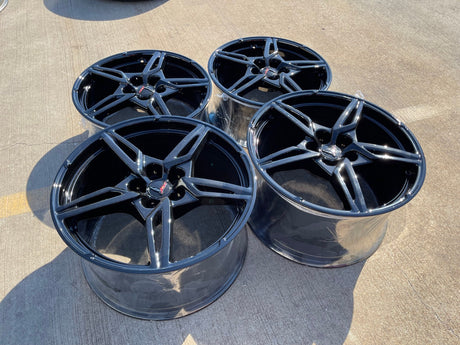 19" + 20" Chevy Corvette C8 OEM wheels rims 14007 14008 2024 2025 2026 2027 NEW Texas Truck Tire